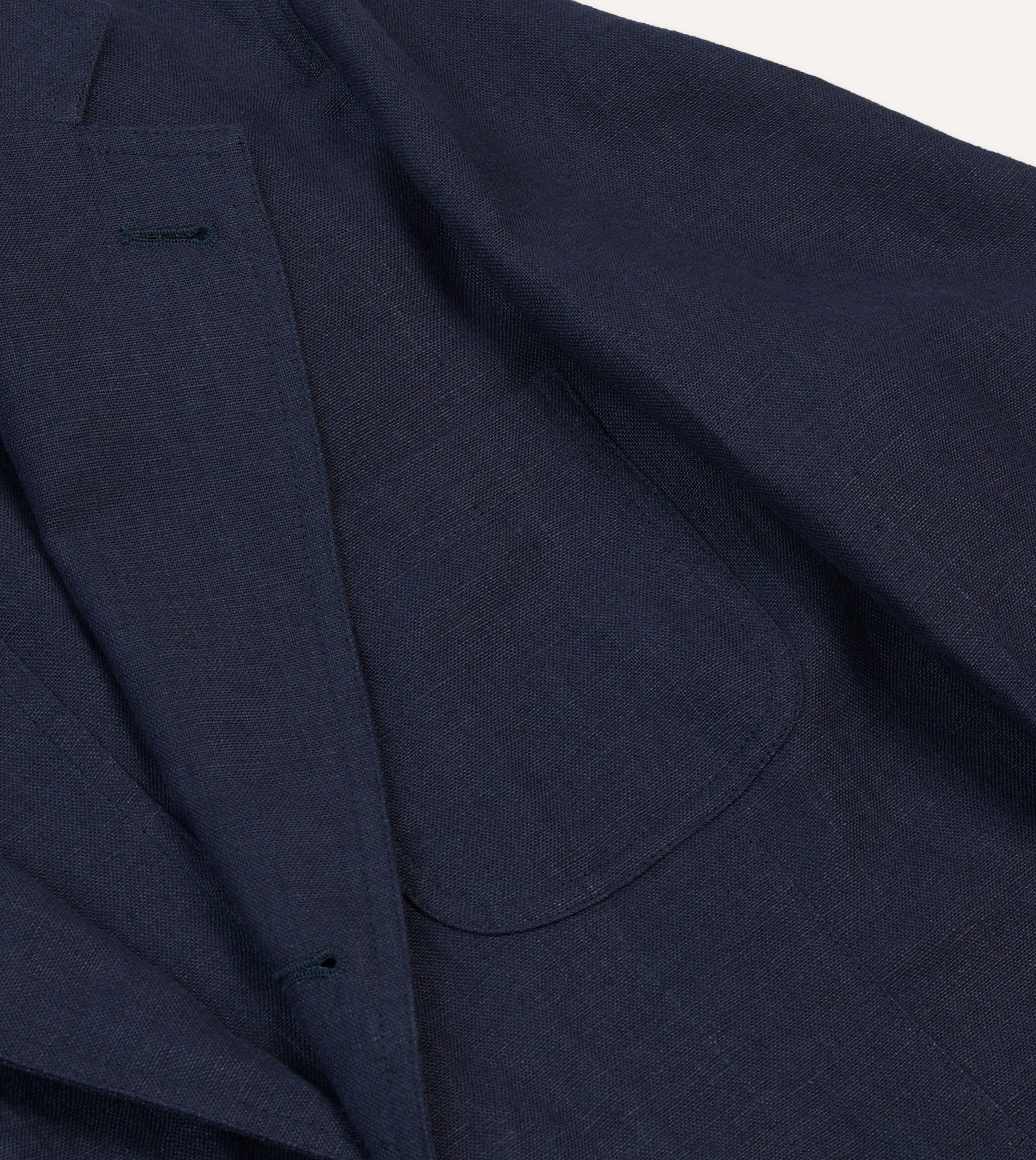 Navy Antique Linen Games Blazer Mk. I - Image 4