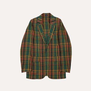 Green Linen Madras Check Games Blazer Mk. I