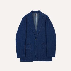 Indigo Cotton-Linen Games Blazer Mk. I