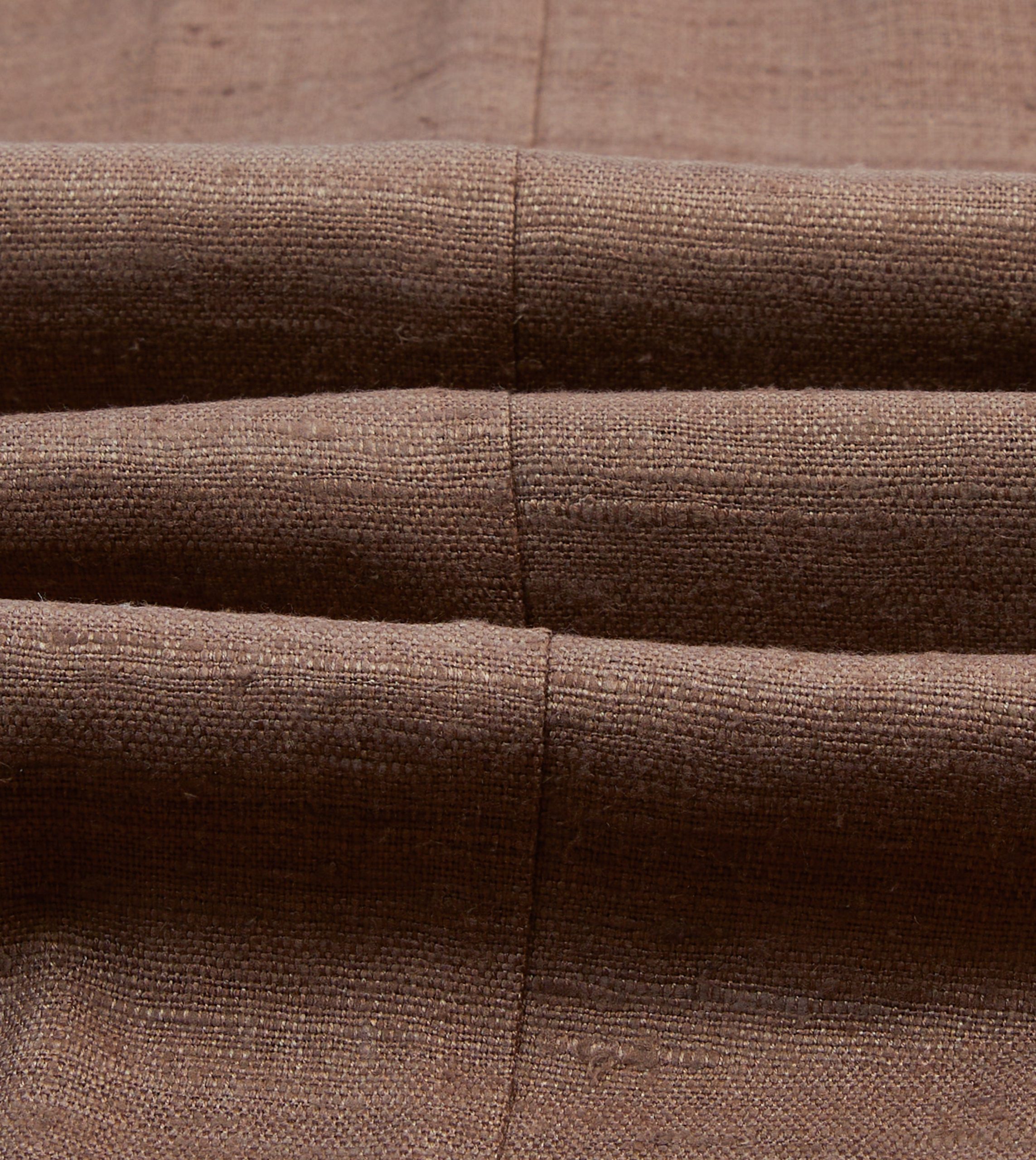 Brown Tussah Silk Double-Breasted Tailored Jacket - Image 2