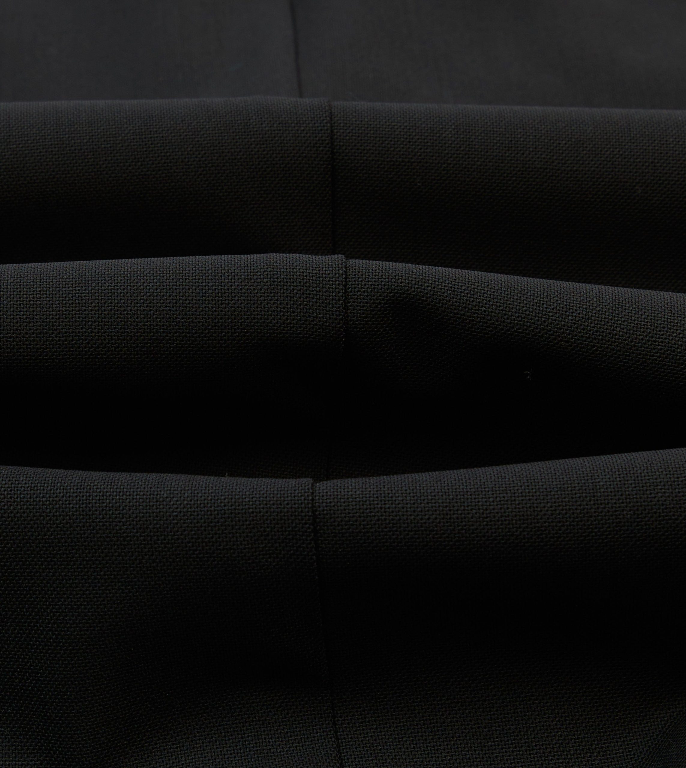 Black Wool Shawl Collar Tuxedo Blazer - Image 2