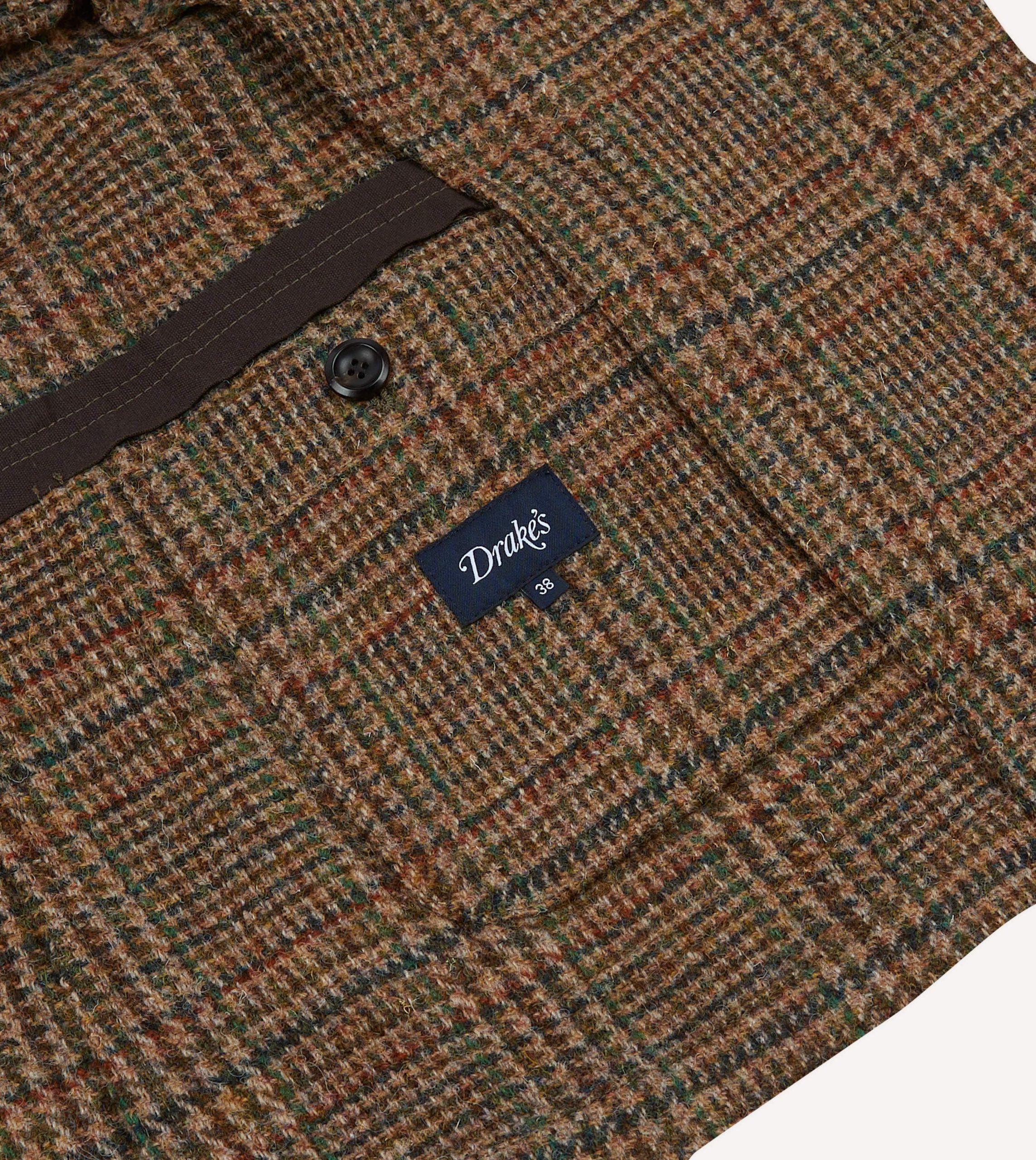 Brown Prince of Wales Check Harris Tweed Games Blazer Mk. VII - Image 7