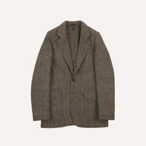 Olive Herringbone Harris Tweed Games Blazer Mk. VII