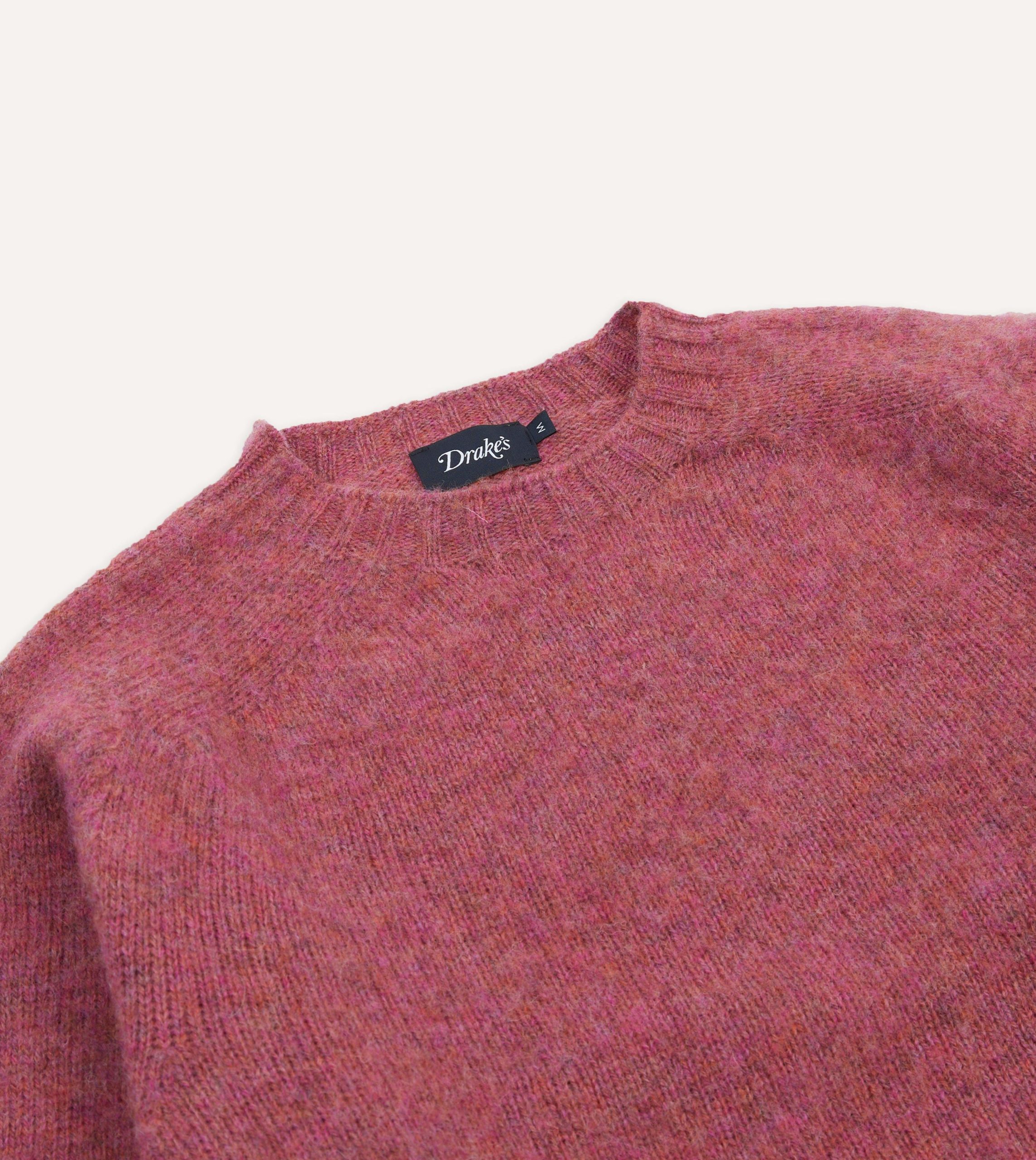Mulberry Brushed Shetland Crew Neck Jumper - Image 3