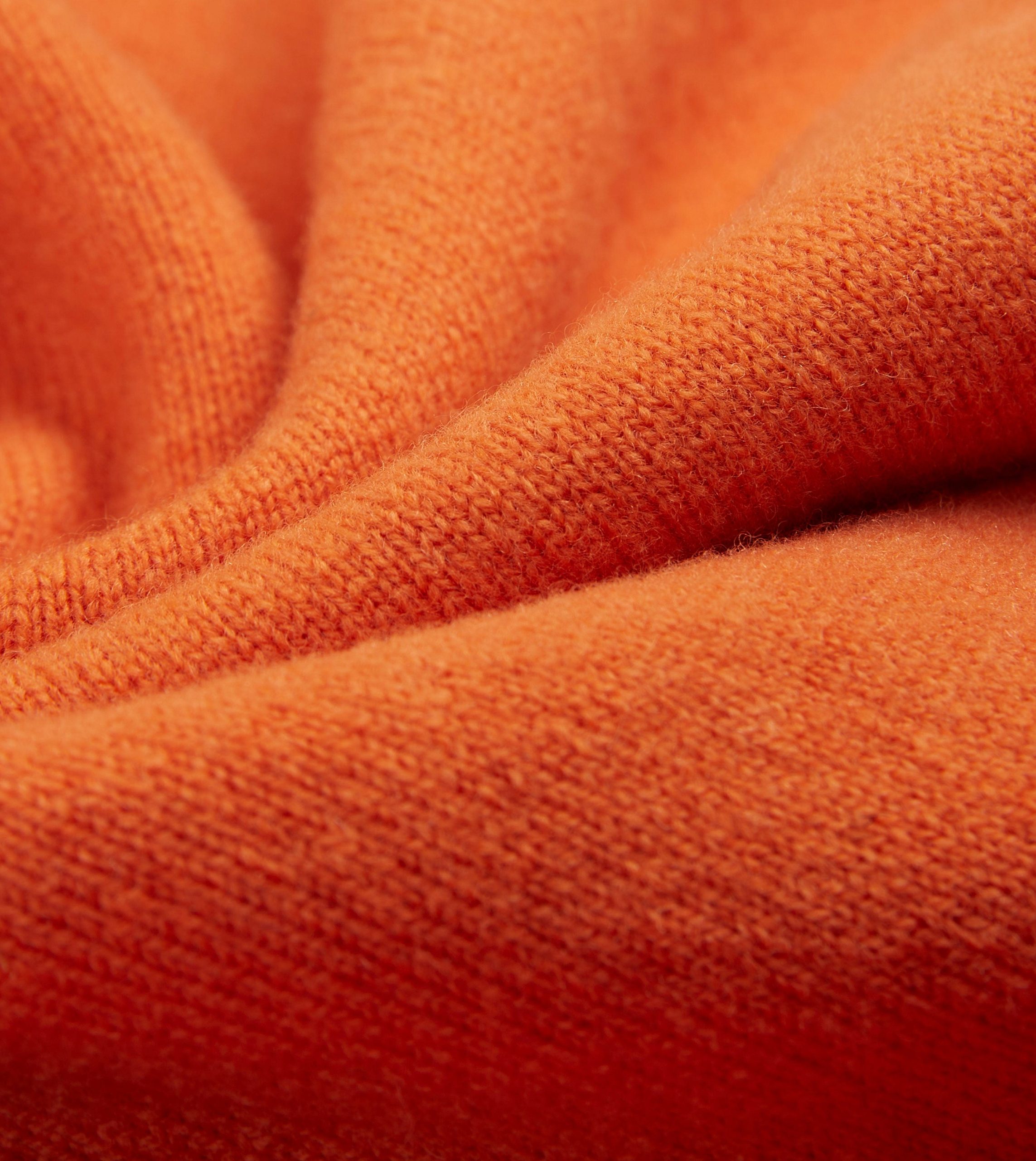 Orange Lambswool Sleeveless Cardigan - Image 2