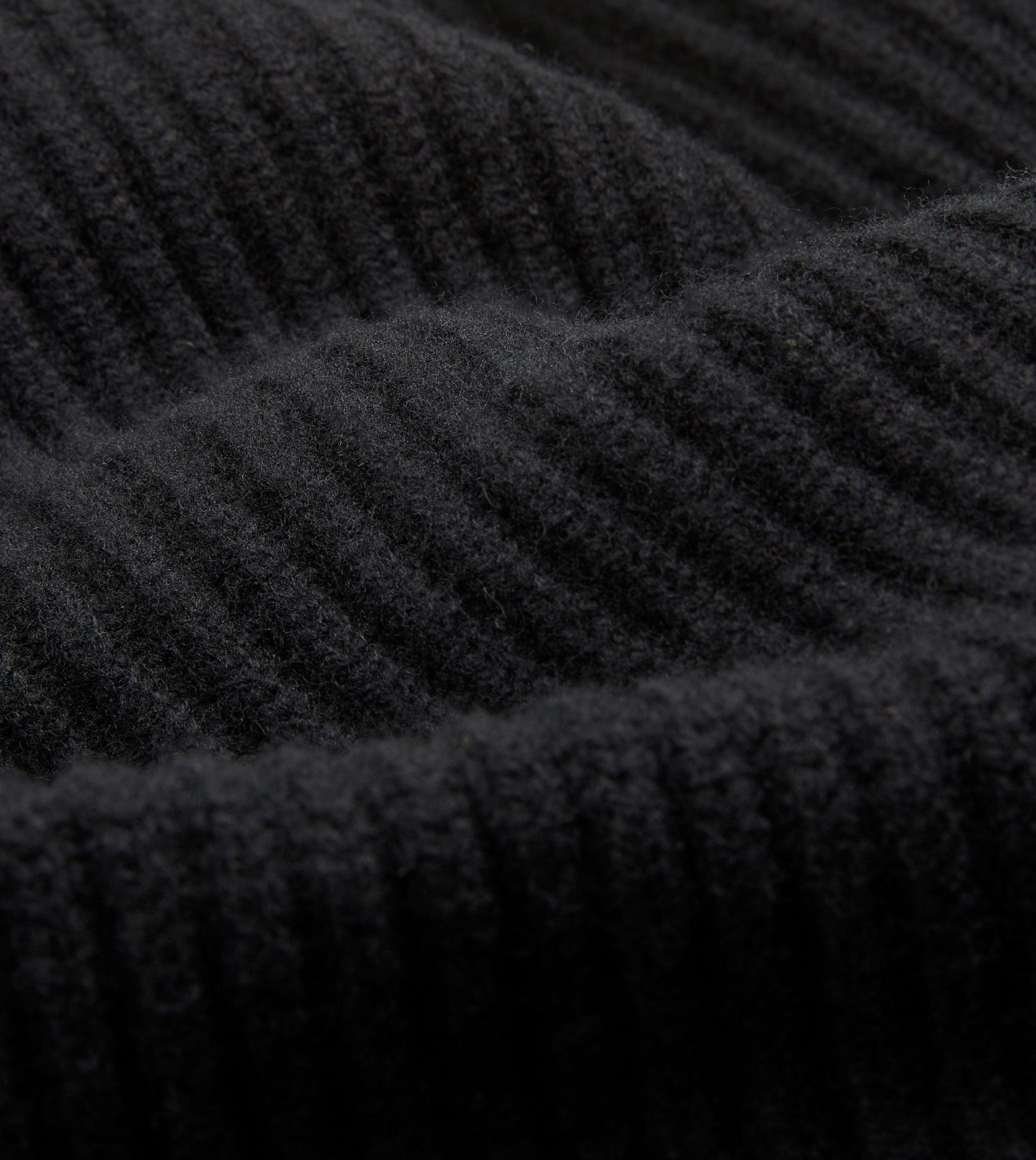 Black Lambswool Shawl Collar Cardigan - Image 2