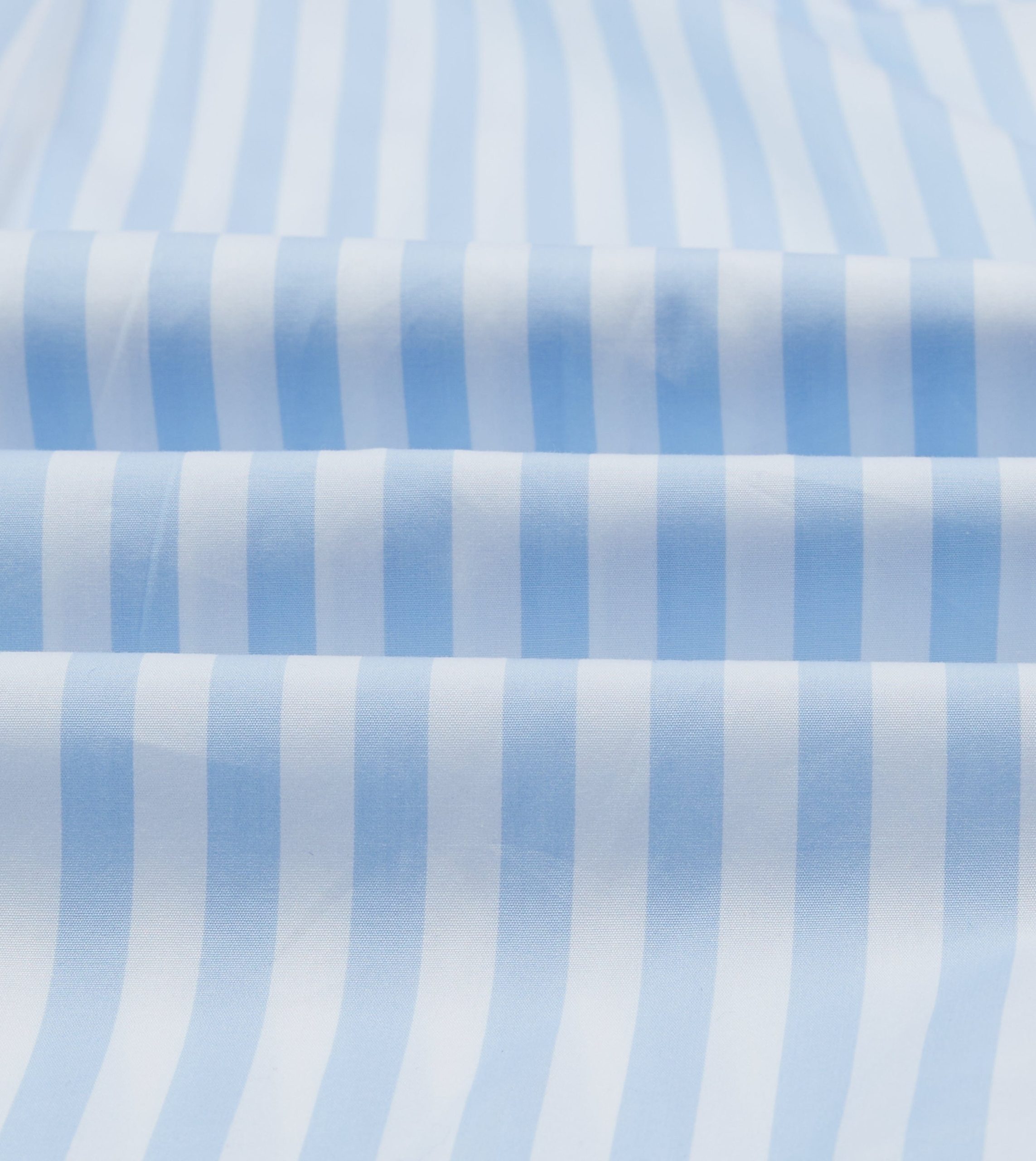 Blue Broad Stripe Cotton Poplin Button-Down Shirt - Image 2