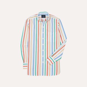 Multi Stripe Poplin Button-Down Shirt
