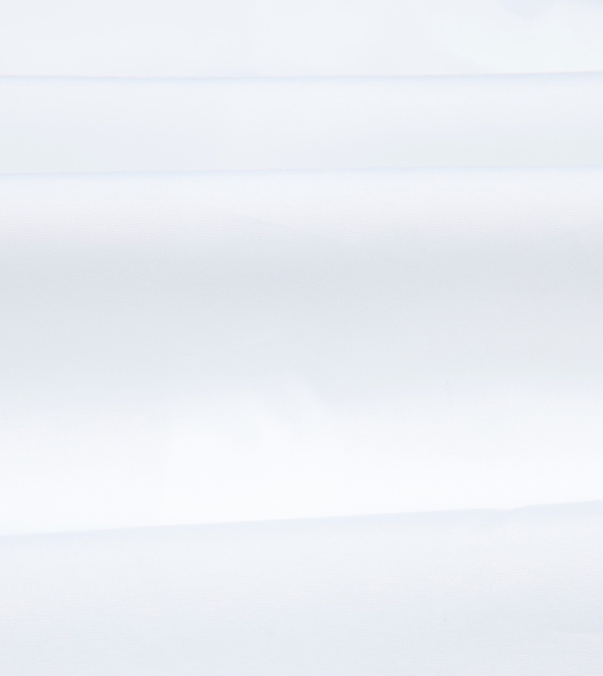 White Cotton Spread Collar Poplin Shirt - Image 2