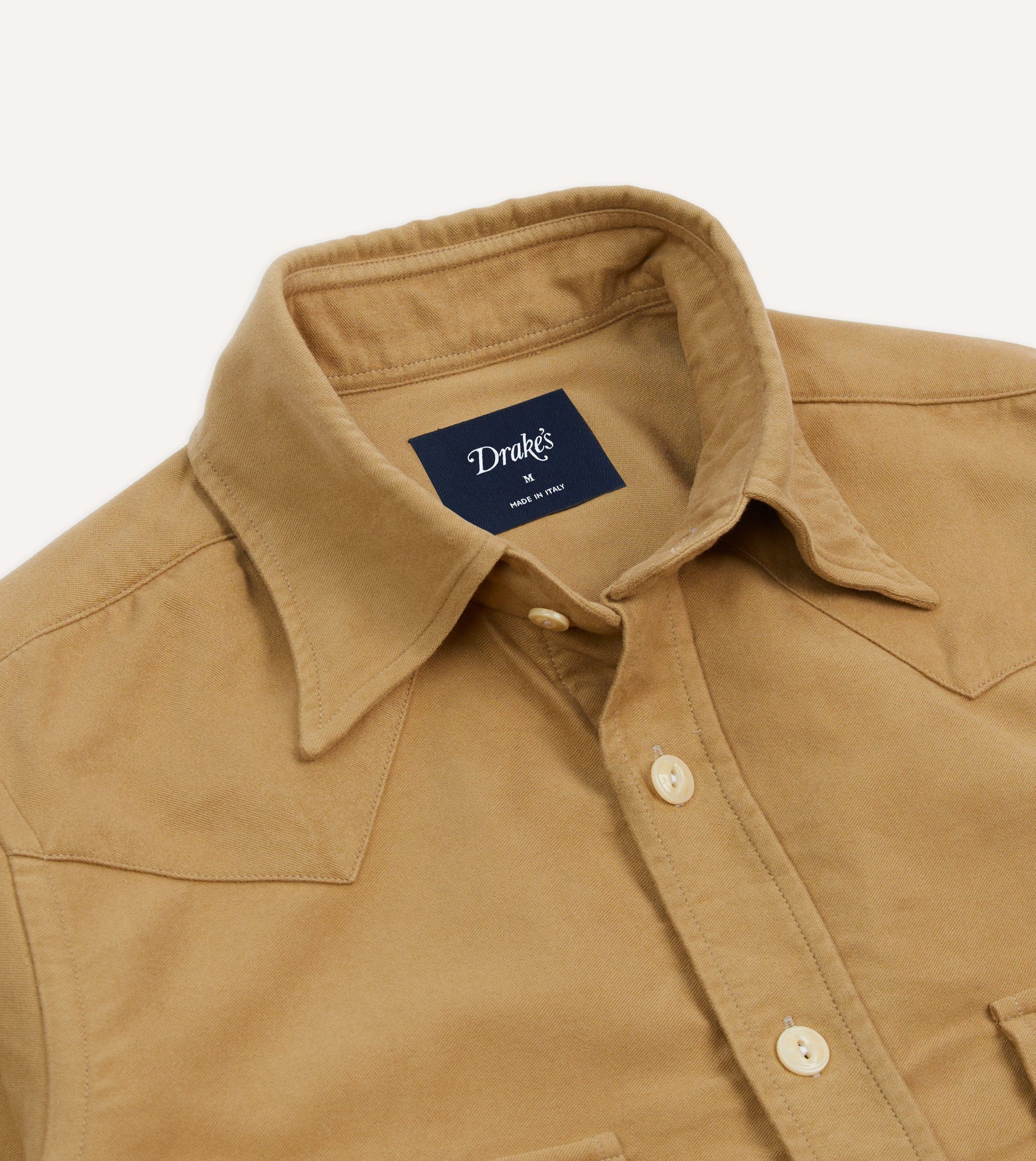 Sand Moleskin Two-Pocket Western Shirt - Image 3