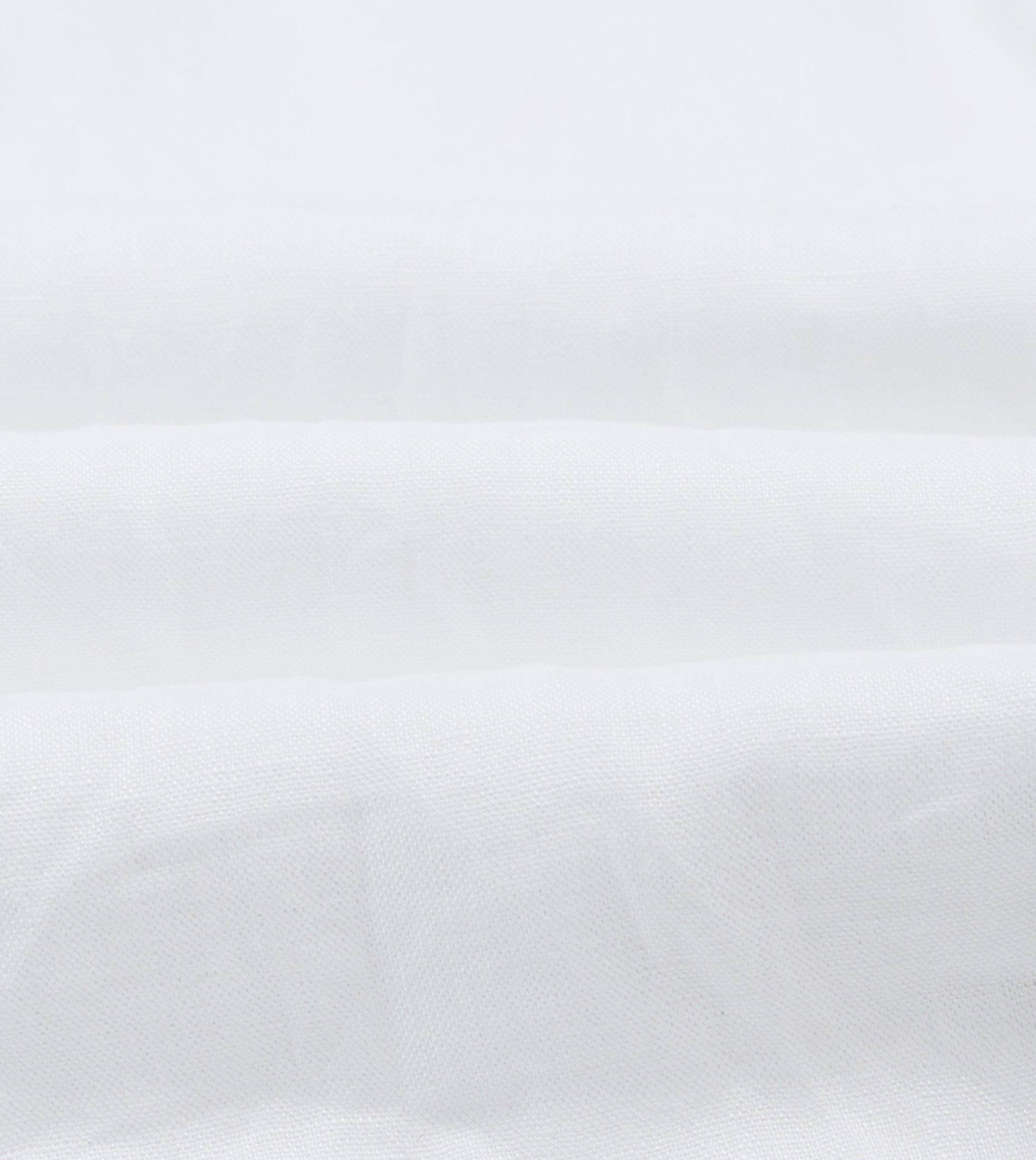 White Linen Long Point Collar Popover Shirt - Image 2