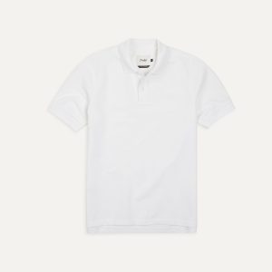 White Piqué Cotton Polo Shirt
