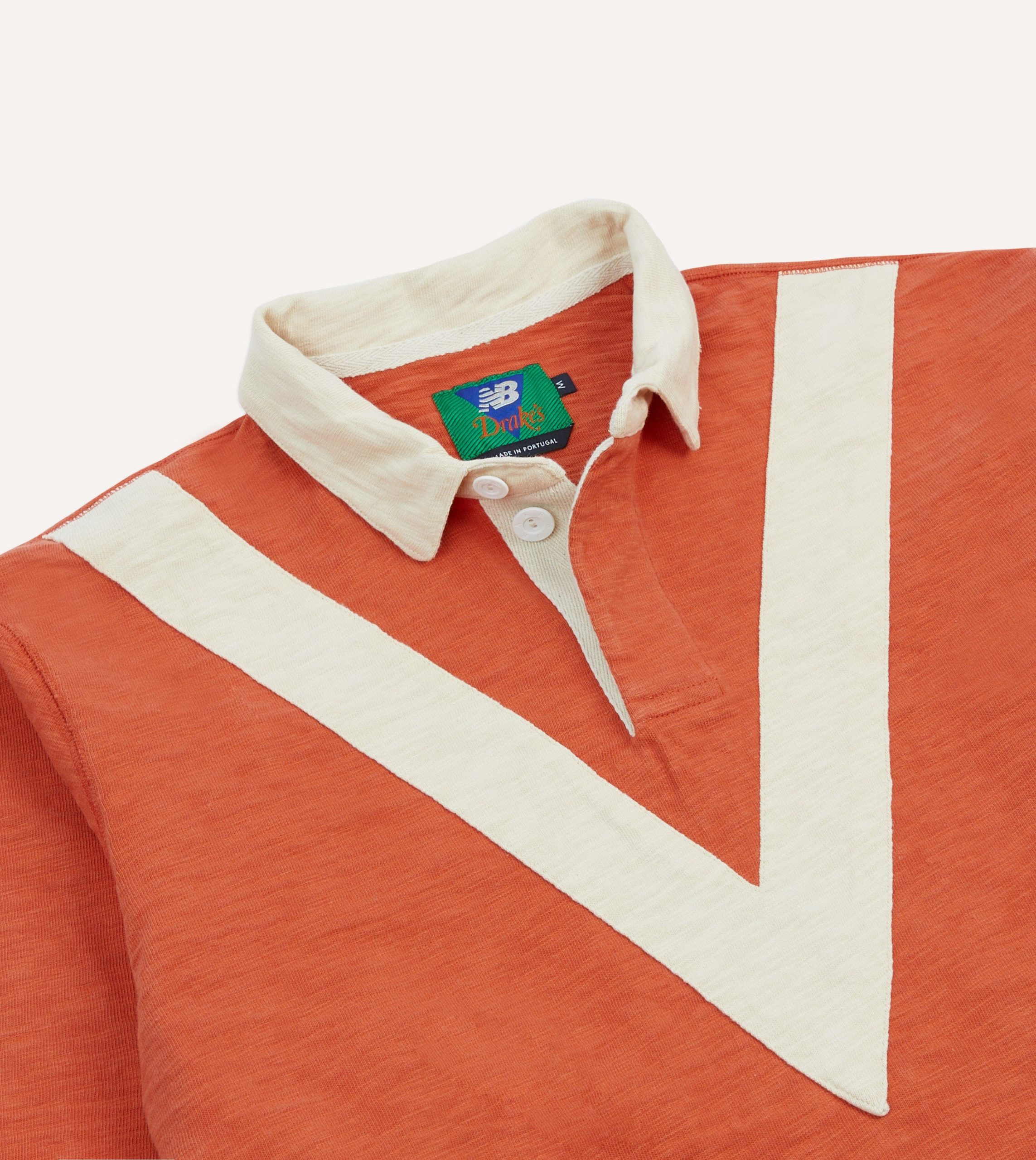 Drake's and New Balance '77 Flamé Rugby Shirt - Image 4