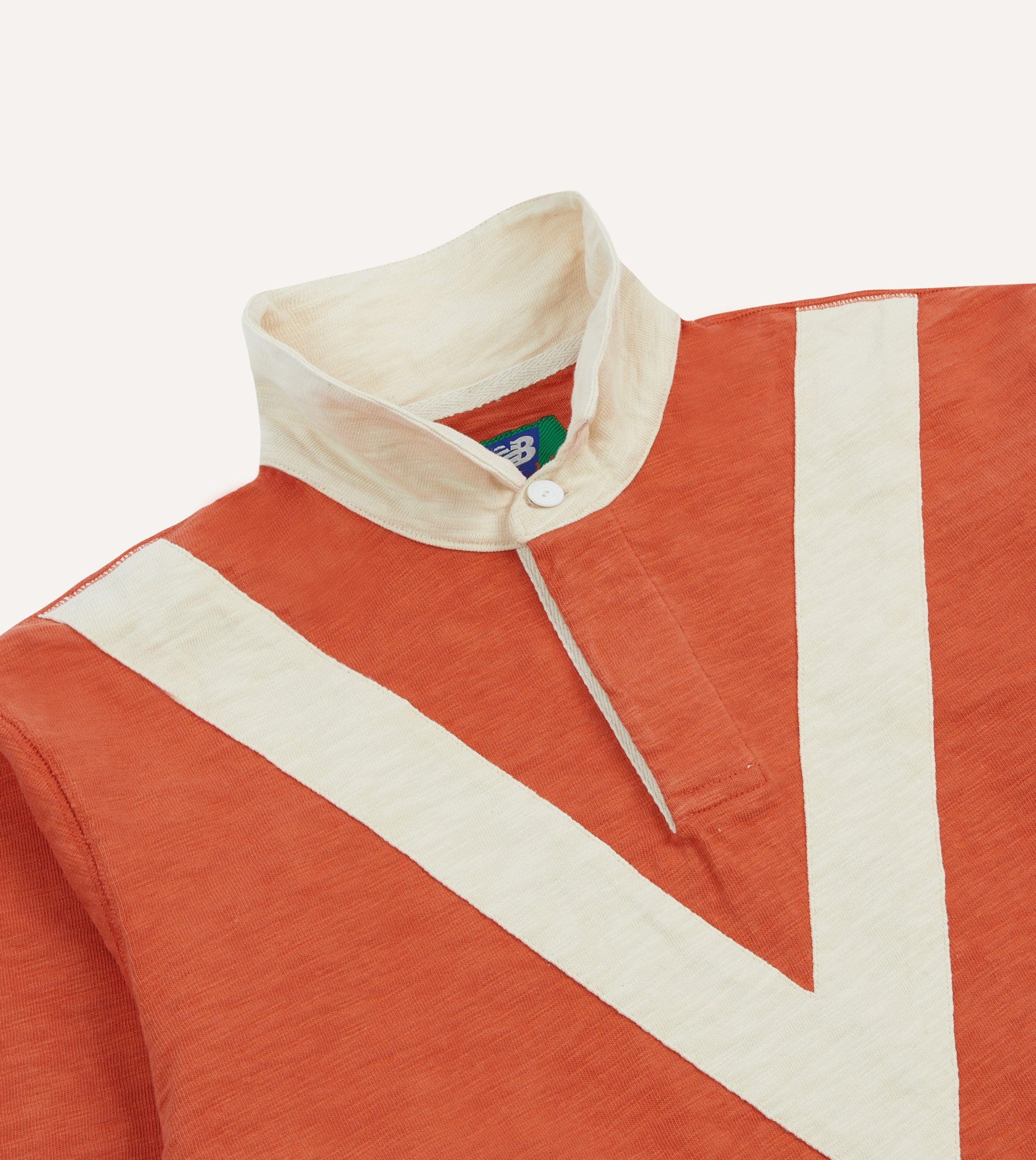 Drake's and New Balance '77 Flamé Rugby Shirt - Image 5