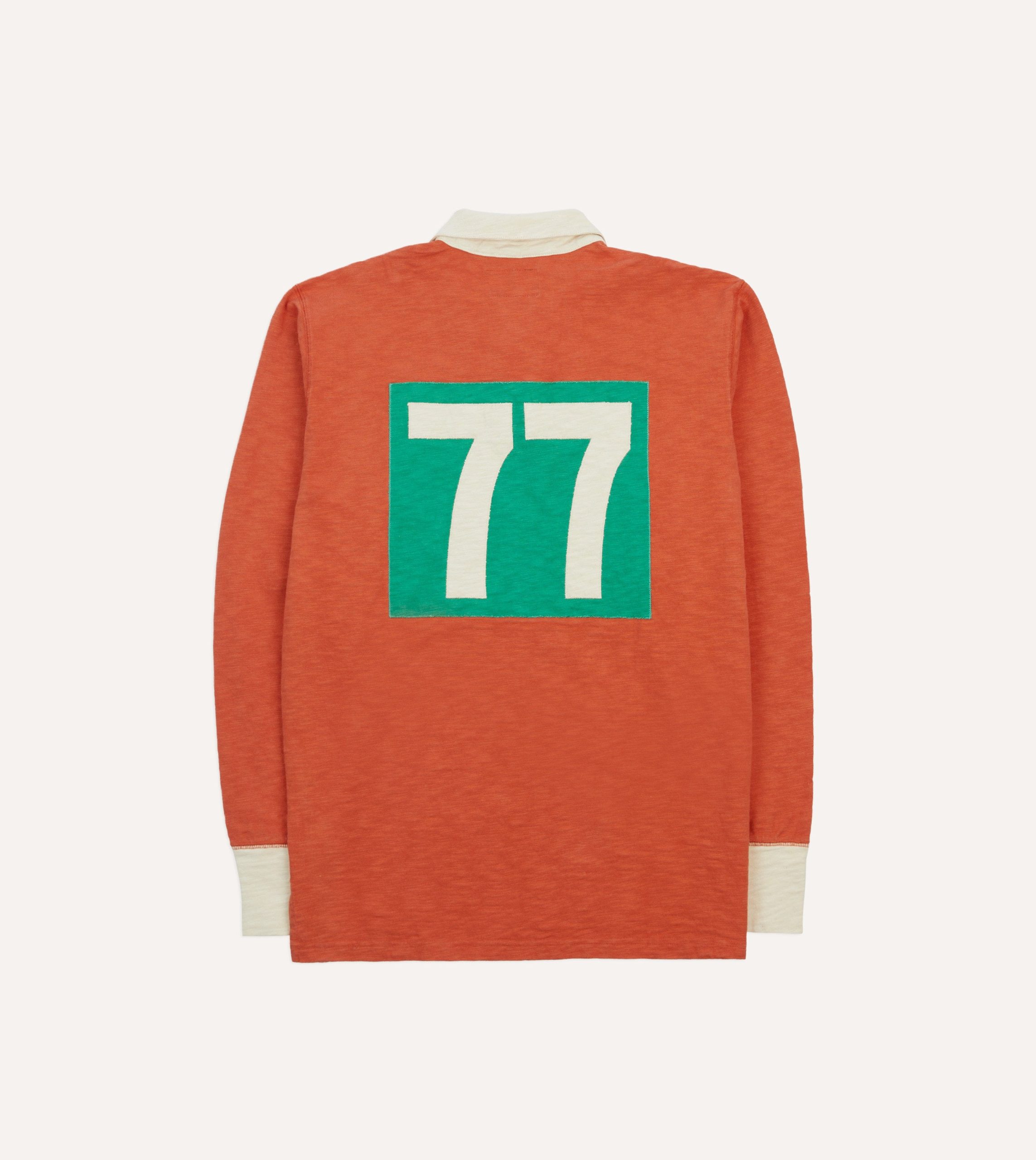 Drake's and New Balance '77 Flamé Rugby Shirt - Image 2