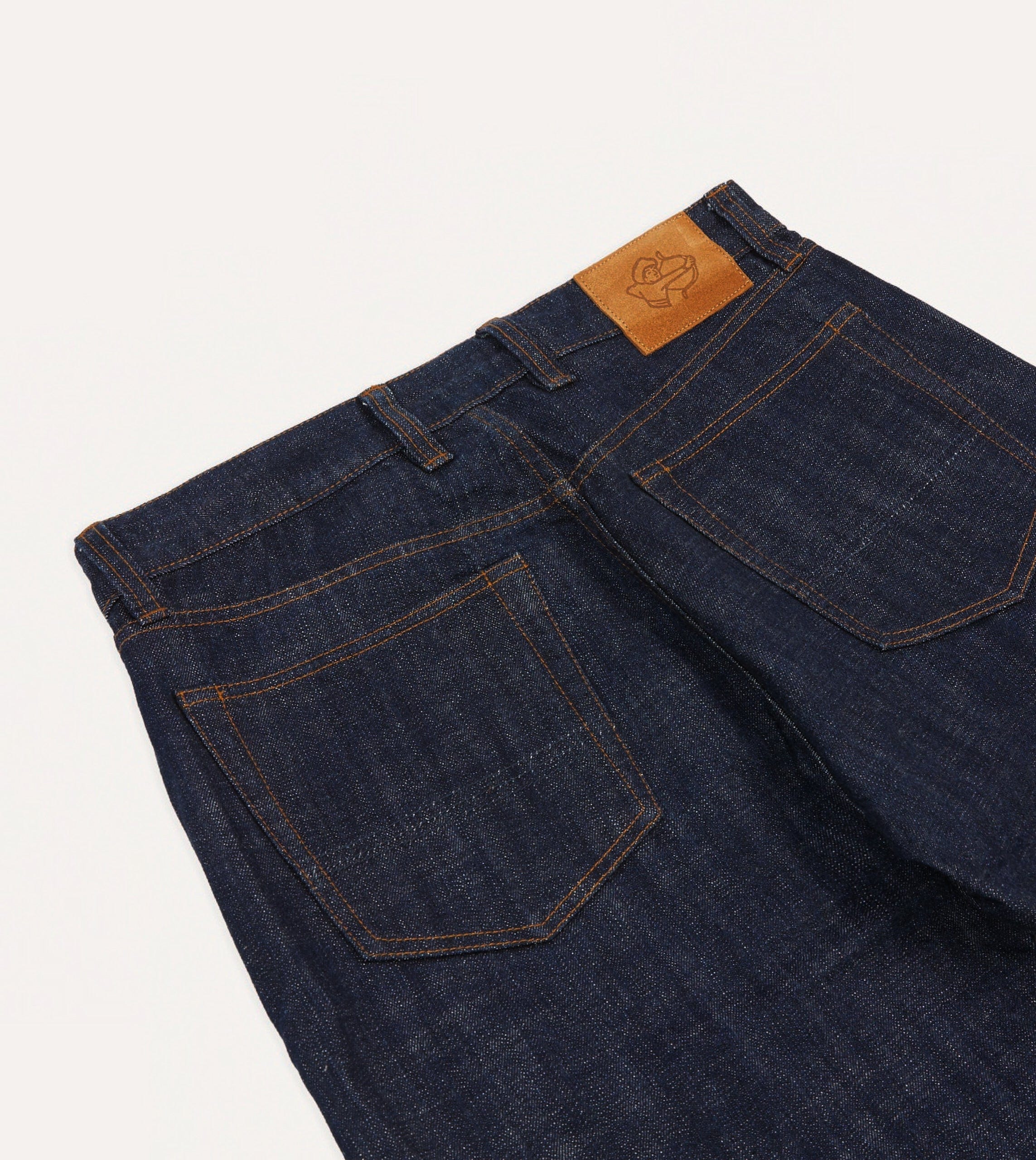 Indigo Rinse 15.5oz Japanese Selvedge Denim Five-Pocket Jeans - Image 5