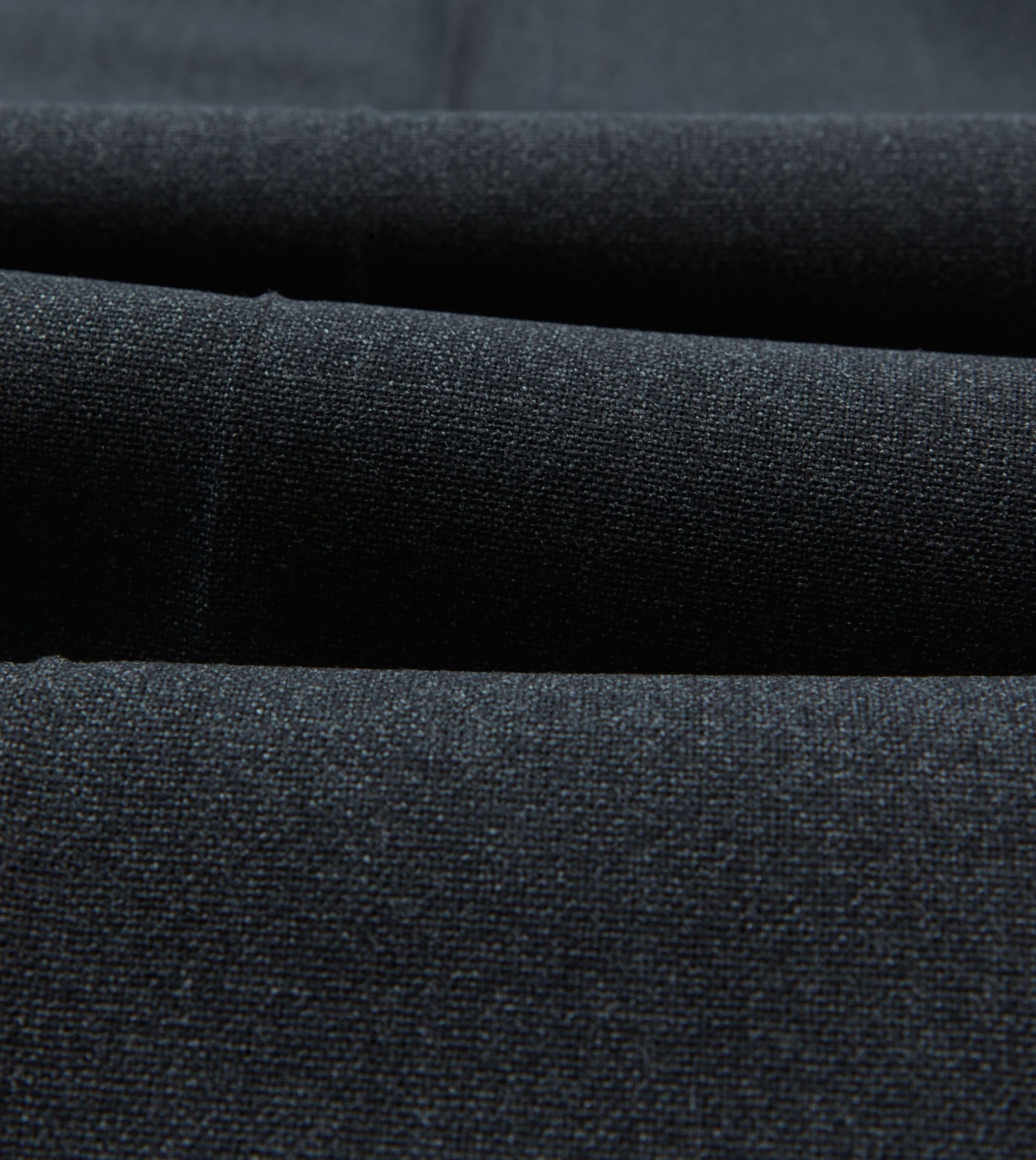 Charcoal Tropical Wool Flat Front Trouser - Image 2