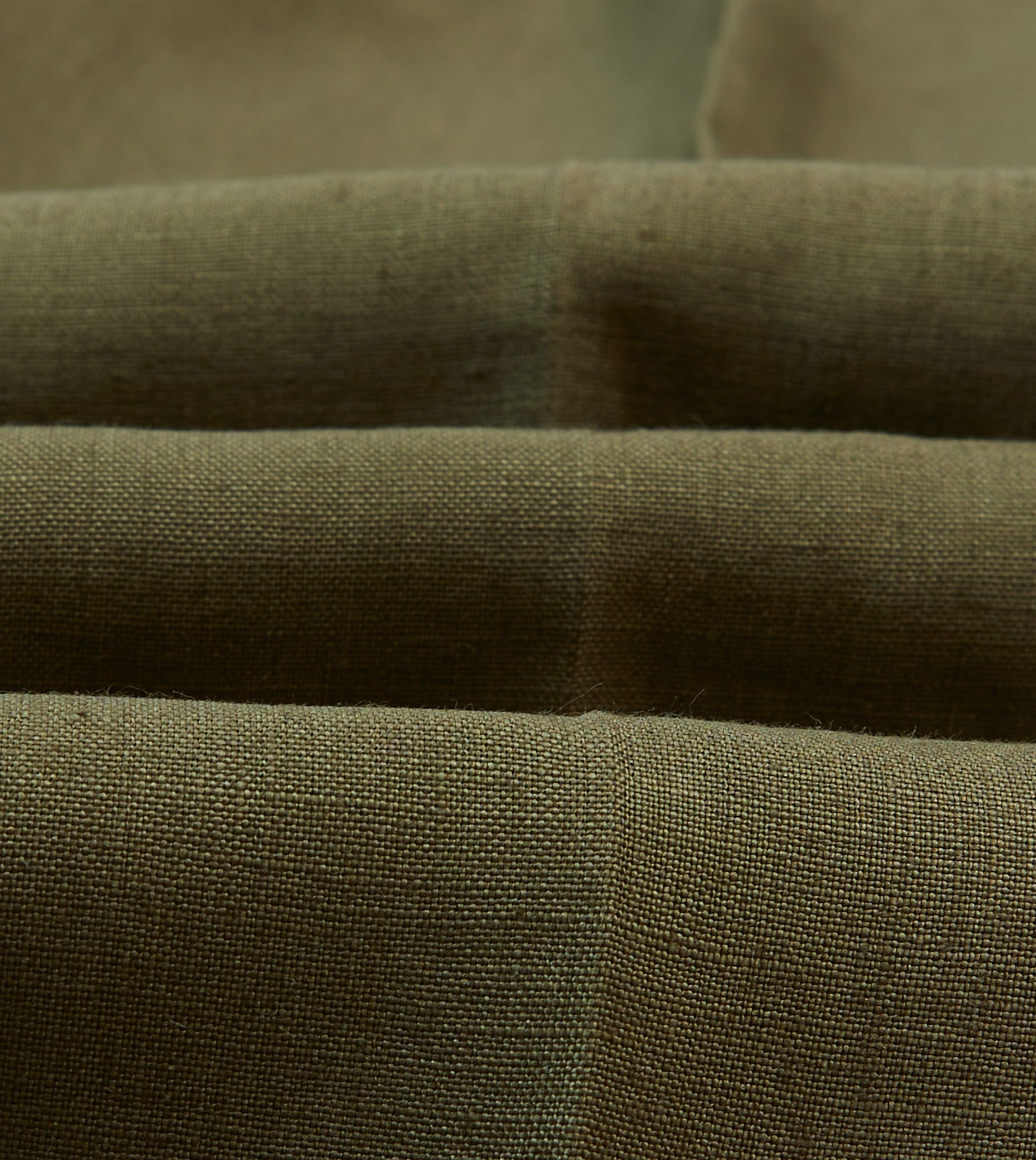 Olive Irish Linen Single Pleat Trouser - Image 2