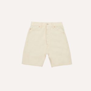 Ecru 12.7oz Selvedge Denim Five-Pocket Shorts