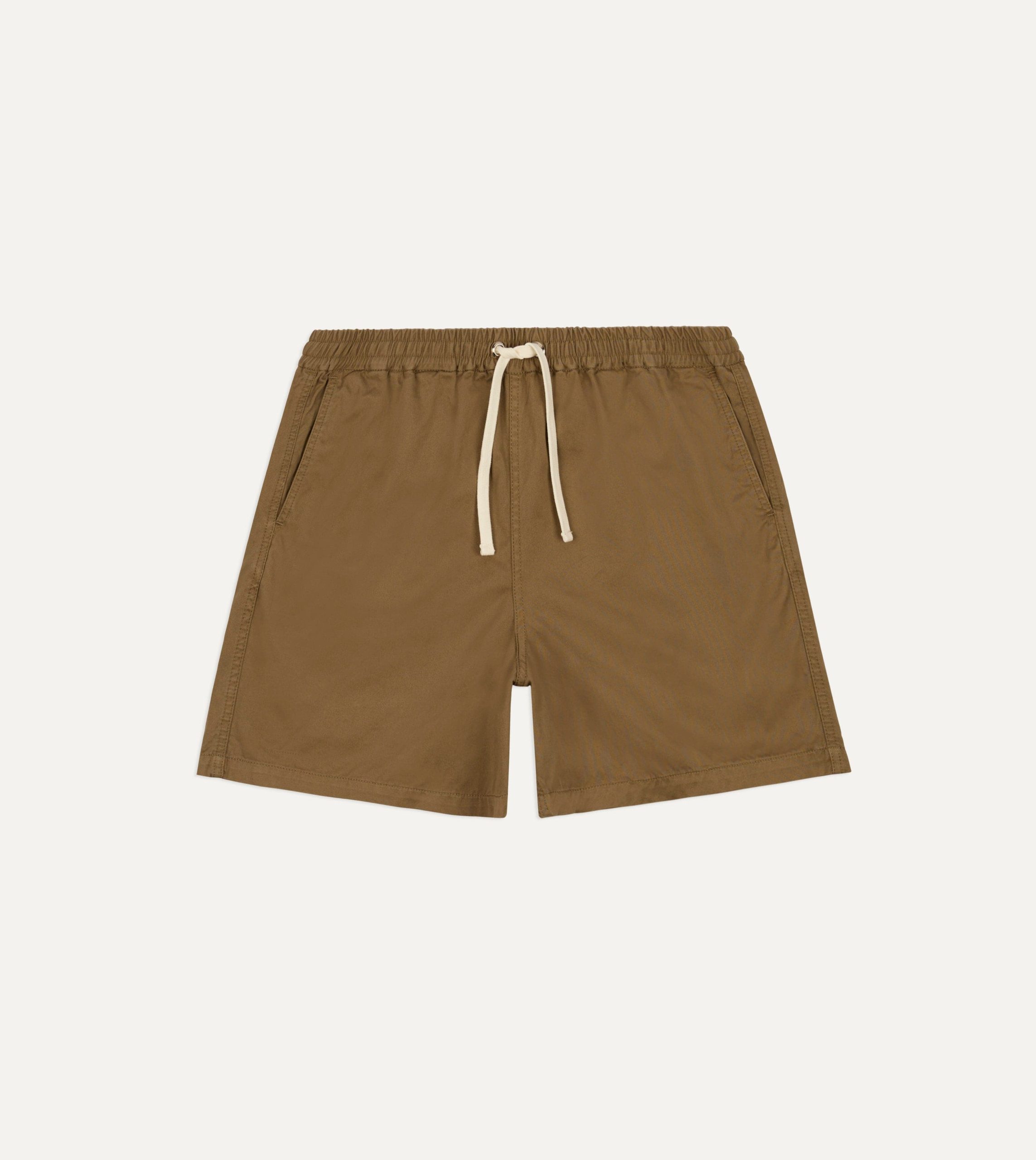Michael McGregor for Drake's Fawn Drawstring Shorts