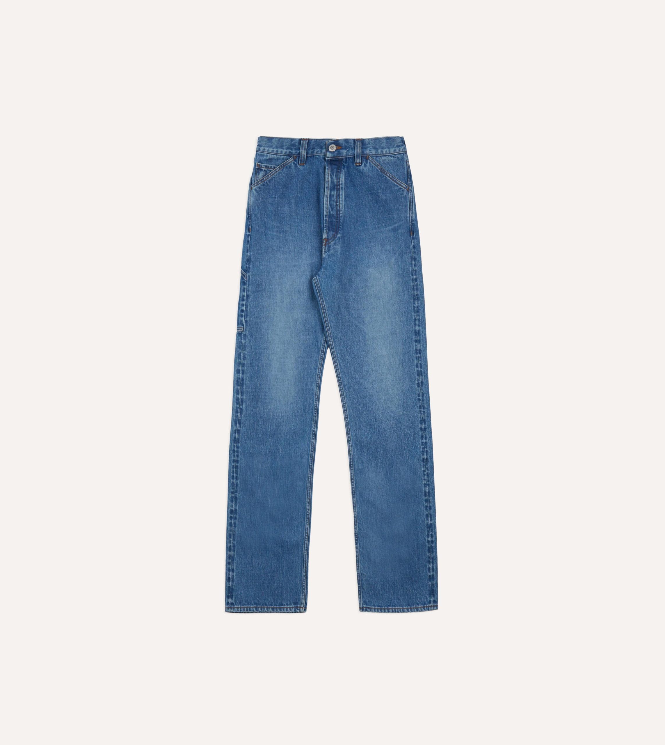 Custom Wash 14.2oz Selvedge Denim Painter Pants - Image 3